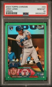PSA 10 2023 Topps Chrome Green Refractor 41/99 Josh Jung RC #93 - Bild 1 von 1