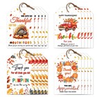 120 Stück 4 Stil Herbst Ahornblätter Geschenkanhänger zum Beschriften Thank Y...