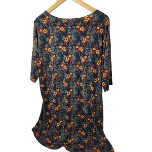 Abito midi Lularoe Amelia stampa floreale manica 3/4 scollo barca donna medio - Foto 1 di 4