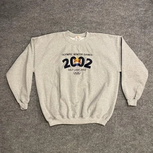 Vintage Salt Lake 2002 Olympic Winter Games Sweatshirt XL Embroidered 00s - Picture 1 of 10