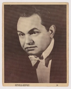 Edward G Robinson um 1937 große 7x9 Aguilitas Tabak Premium Karte #39 aus Kuba - Bild 1 von 2