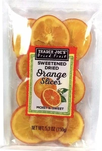Trader Joe's Dried Fruit Sweetened Dried Orange Slice 5.3oz 150g PACK - Picture 1 of 3