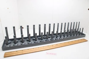 Hansen Global 1202 1/2" Drive 37 Position METRIC Socket Organizer Standard/Deep - Picture 1 of 10