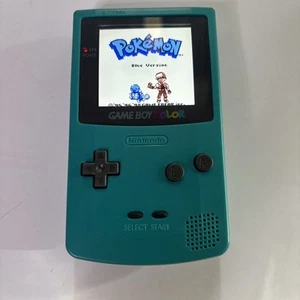 Nintendo Gameboy Color Console *New Backlit IPS Screen*  Aqua CGB-001 - Picture 1 of 12