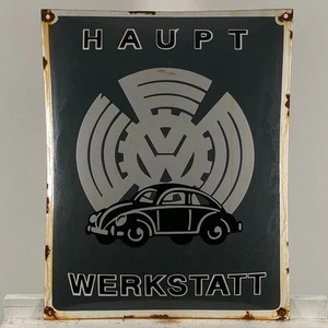 Volkswagen Emailschild - 50x40cm (19,7x15,7") - Nostalgisches Vintage Sammlerschild - Bild 1 von 18