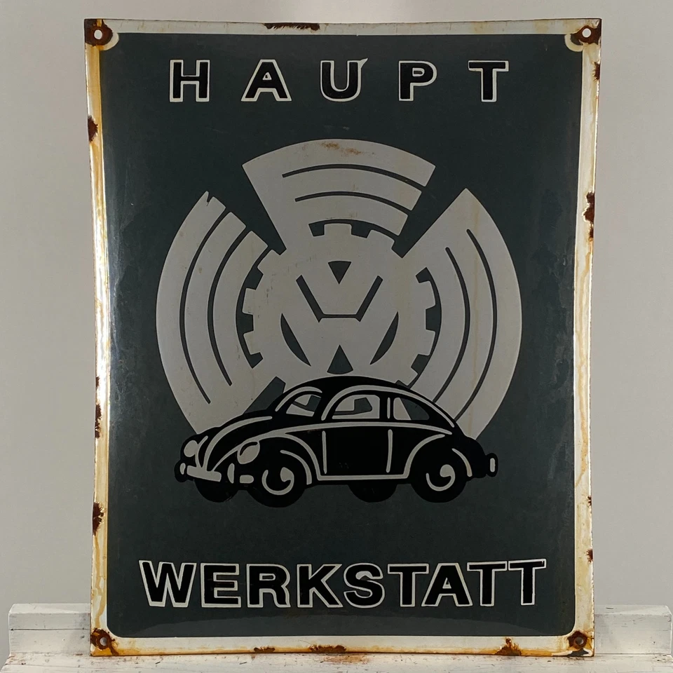 Volkswagen Enamel Sign - 50x40cm (19.7x15.7") - Nostalgic Vintage Collector Sign - Image 1 of 4