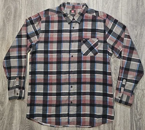 Vintage Quiksilver Flanell Button Down Hemd Mehrfarbig Kariert Herren Größe 2XL Surf - Bild 1 von 7