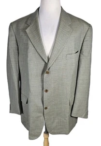 Lamifico Mens 50R Moss Green Made In Italy 100% Wool Sport Coat B47 - Picture 1 of 24