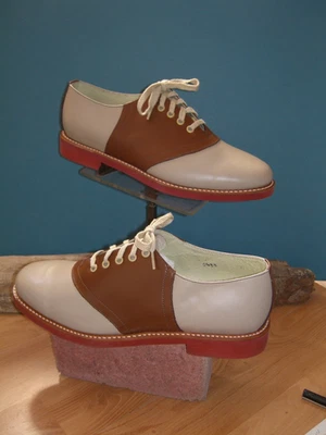 Stewart Marshall Zapatos de Sillín Nuevo de Lote Antiguo EE. UU. Para hombres 11-12 Foto 1 de 4