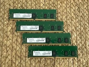 LOT 4 -ADATA 8GB DDR4-2400 AD4R240038G17-BHYA SERVER RAM #S-60 - Picture 1 of 3