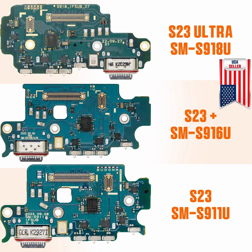 OEM USB Charging Port Board Dock Connector For Samsung Galaxy S23 S23+ S23 Ultra - Image 1 of 1