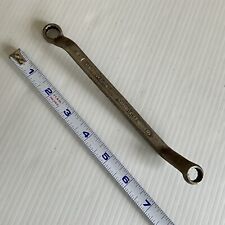 Vintage VLCHEK 7/16 x 3/8 Offset Double Box End Wrench 12 Point Made in USA