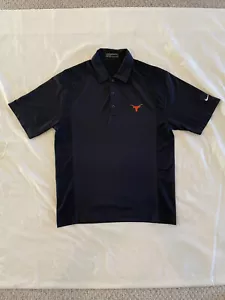 Texas Longhorns Nike Golf Polo Black Size Small S Men Dri Fit - Picture 1 of 7