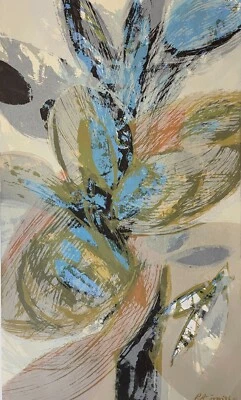 Serigrafía IRIS Robert Alan Smith ORIGINAL Artista Firmado c.1962 Edición Limitada Foto 1 de 4