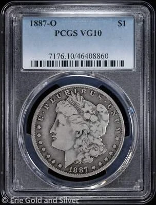 1887-O $1 Morgan Silver Dollar PCGS VG 10 - Image 1 of 4
