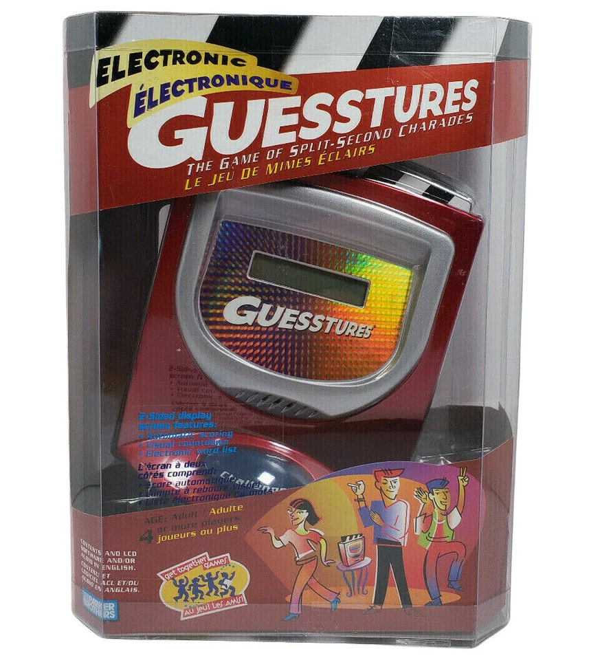 Guesstures Electronic Game Of Split Second Charades 2005 Hasbro