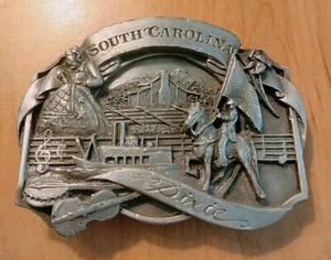 Siskiyou Belt Buckle South Carolina Dixie 1991 #701 - Picture 1 of 6