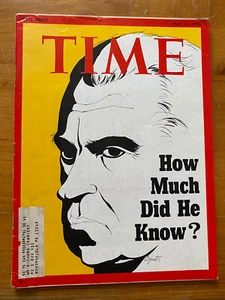 Time Magazine 1973 President Nixon How Much Did He Know Great Adverts - Picture 1 of 1