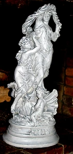 Escultura Estatua Estatuilla Clásica Nacimiento de Venus Cerámica Yeso 28" H De Colección - Imagen 1 de 10