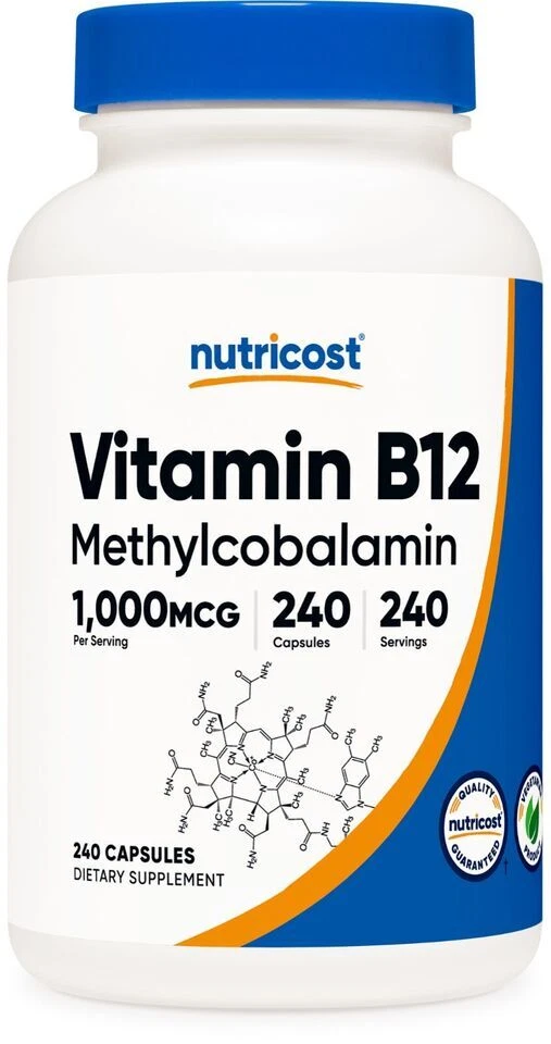 Nutricost Methylcobalamin Vitamin B12 Capsules - 240
