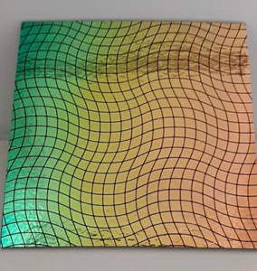 Savoy dichroitisches Schmelzglas - Warp auf dünnem schwarzem Uroboros #11 - 96 COE selten - Bild 1 von 1