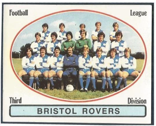 PANINI FOOTBALL 82 #381-BRISTOL ROVERS TEAM PHOTO - Image 1 of 1