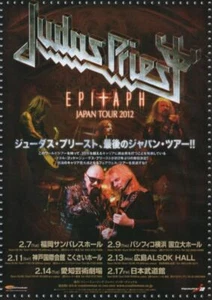 JUDAS PRIEST EPITAPH JAPAN TOUR 2012 CONCERT FLYER - Picture 1 of 1