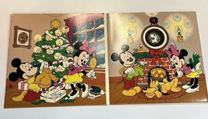 RARITIES MINT DISNEY HOLIDAY GREETINGS .999 Pure Silver 1990/1991 Mickey Pluto - Picture 1 of 5