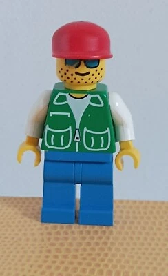 Figurine Lego VILLE CLASSIQUE Ref : pck001 - Veste Verte - Set : 6552 - 6539 - Photo 1/4