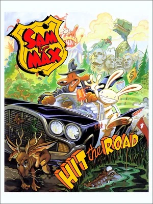 Sam & Max Hit The Road Lucas Arts PC Classic Video Game Poster - Image 1 of 3