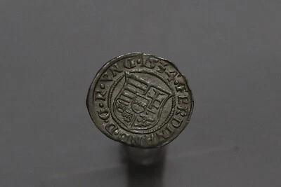 🧭 🇭🇺 Hungary Ferdinand I. (1526-1564) Denar 1534 SHARP DETAILS B66 #Z4919 - Image 1 of 3