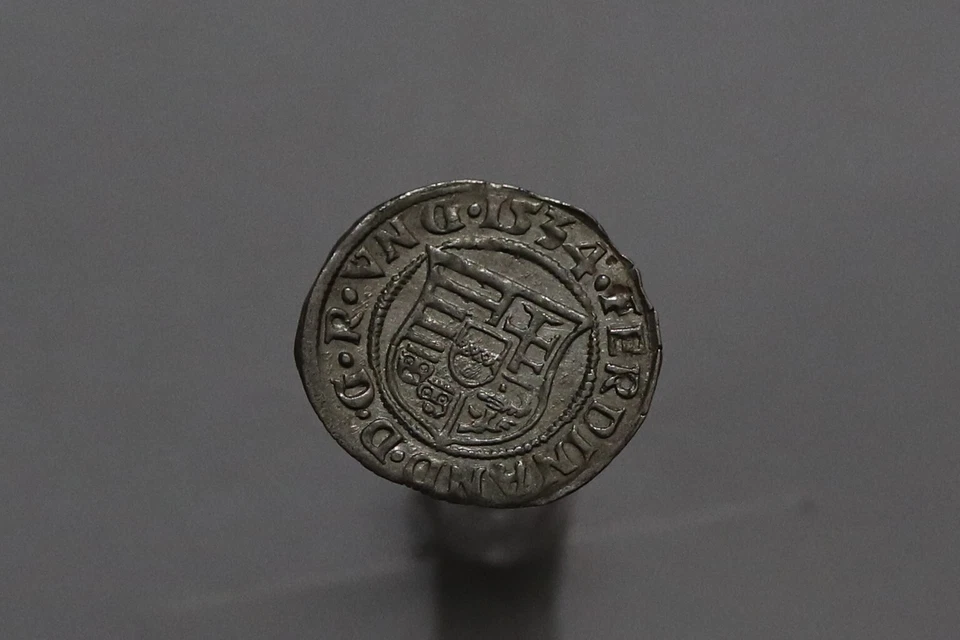 🧭 🇭🇺 Hungary Ferdinand I. (1526-1564) Denar 1534 SHARP DETAILS B66 #Z4919 - Image 1 of 3