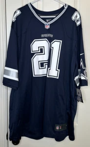 Ezekiel Elliott Dallas Cowboys Nike NFL Jersey - Navy Blue #21 (Size 3XL) NwT - Picture 1 of 6