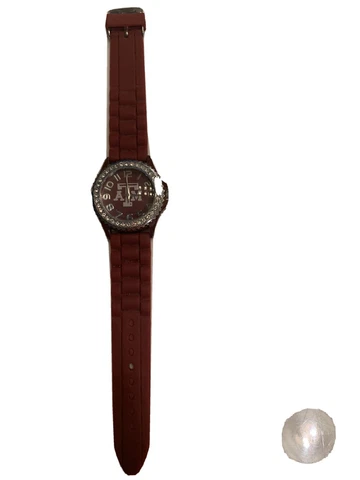 New Texas A&M Aggies Ladies Crystals Watch BLING Cover