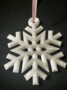 Fiocco di Neve Neve Inverno Natale X-mas Decorazione Albero Stampato 3D Scegli Colore - Foto 1 di 4