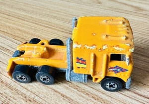 Vintage Hot Wheels 1980 STEERING RIGS Orange Color Changer Kenworth Cab - Picture 1 of 6