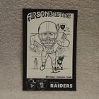1987 Bill Pickel  Los Angeles Raiders  Arsonbusters Smokey Bear Card  #71