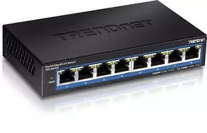 TRENDnet 8 Port Gigabit EdgeSmart Switch TEG S80ES Lifetime Protection Managed - Picture 1 of 10