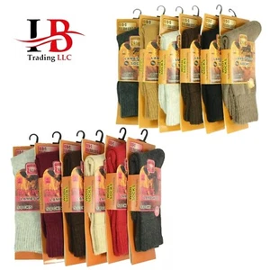 6 Paar Herren Winter warm Merino Lammwolle Stiefel Thermo Crew Socken Größe 9-13 - Bild 1 von 3