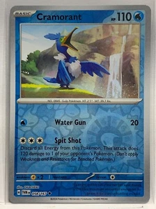CRAMORANT 2024 Pokemon TWIGHLIGHT MASQUERADE - Reverse Holo - #058/167 UNCOMMON - Picture 1 of 2