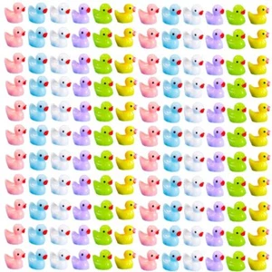Neec 110 Pcs Mini Resin Duck Miniature Figures Fairy Garden Ducks Tiny Ducks - Picture 1 of 6