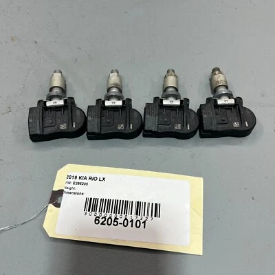 2018-2023 KIA RIO TIRE PRESSURE MONITOR SENSOR,TPMS SENSOR, VALVE TPMS OEM SET 4 - Image 1 of 4