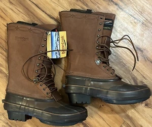 KENETREK Men's 13” Cowboy Leather 400 Gram Insulated PAC Boots Sz9 Steel Shank - Picture 1 of 9