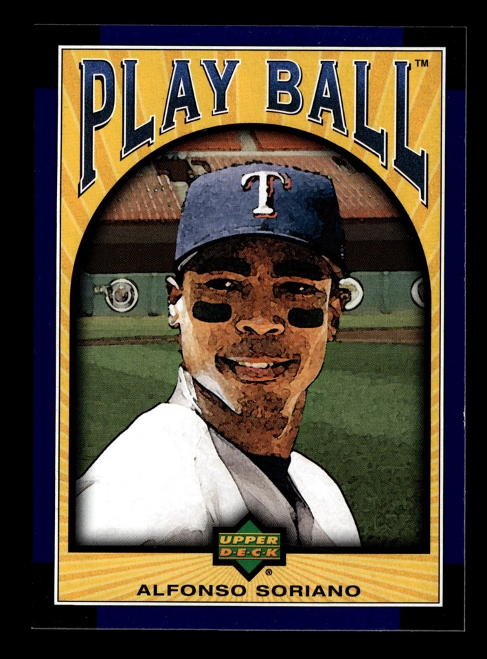 2004 Upper Deck Play Ball Blue Alfonso Soriano #17 Texas Rangers - Image 1 of 2