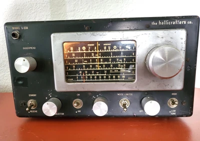 Receptor SW amador/presunto The Hallicrafters Co- Chicago-S-53A-VTG 50's *liga - Imagem 1 de 4