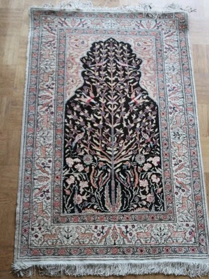 Orient Teppich Figural Tava Hali Kayseri Silk Wandteppich aus Nachlass   (E 405) - Bild 1 von 4