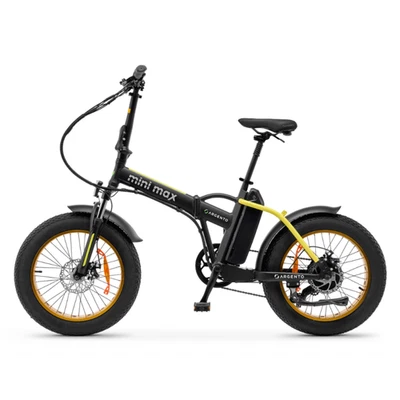 ARGENTO MINIMAX YELLOW E-BIKE TELAIO IN ALLUMINIO RUOTE 20" AUTONOMIA 70KM  - Immagine 1 di 4