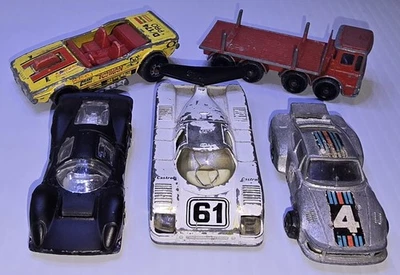 Hot Wheels спичечный коробок лот из 5 различных автомобилей 70-х и 80-х Hot Rods Ferrari аукцион - Изображение 1 из 4