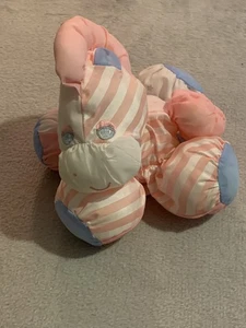 Puffalump Pink Stripe Zebra Pony Plush Fisher Price Stuffed Animal Vintage 1991 - Picture 1 of 5