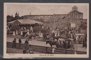 Australian Post Card. Figure 8.St Kilda.2 x 1/2d Green Roo. - Bild 1 von 2